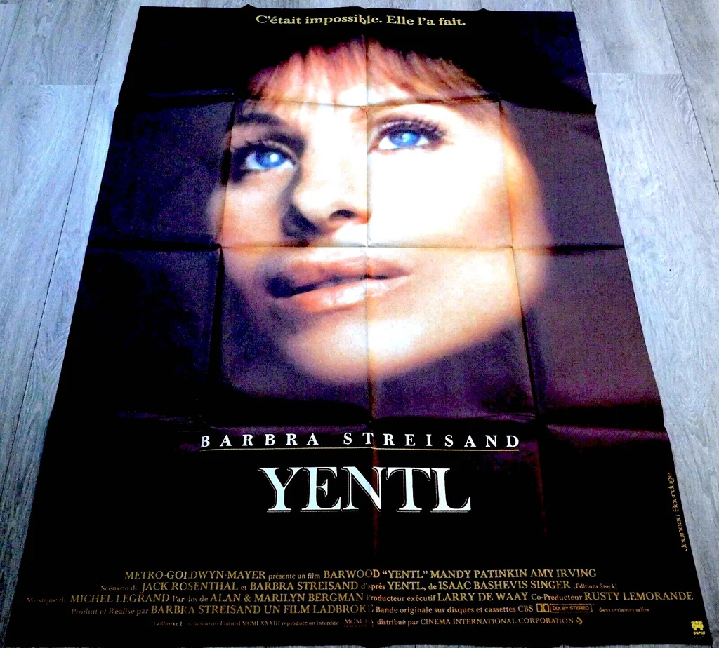 Affiche ciné Yentl Barbra Streisand 1983 120X160